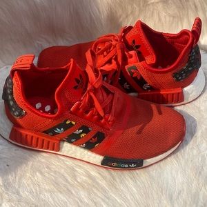 ADIDAS MENS BOYS NMD_R1 COLOR Mini Trefoils Print SNEAKERS SHOES